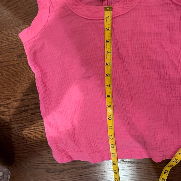 LOFT Hot Pink Tank Top Y2K Barbie Spring Summer 90s Retro Coquette Cottagecore - Picture 9 of 9